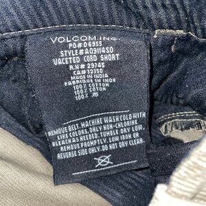 Genuine Volcom Brand Jeans Vaceted Cord Short Waist 30